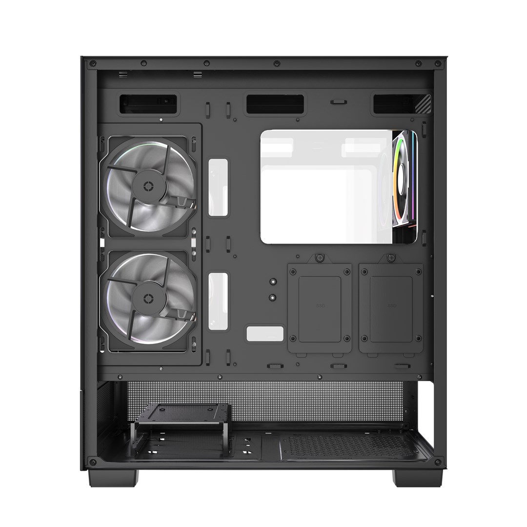 Gembird Gaming case Fornax X550 aquarium type, ATX, 2x USB 3.2 + 1x USB type-C, black Gembird Gaming case Fornax X550 aquarium type, ATX, 2x USB 3.2 + 1x USB type-C, black