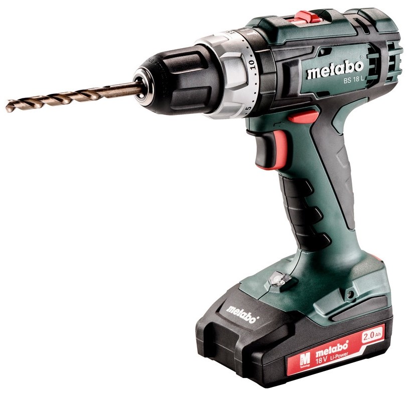 Metabo BS 18 L 1800 RPM Keyless 1.6 kg Black, Green, Red, Silver Metabo BS 18 L 1800 RPM Keyless 1.6 kg Black, Green, Red, Silver