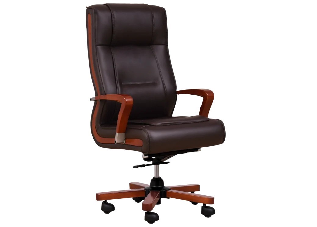 AMBASSADOR brown leather armchair AMBASSADOR brown leather armchair