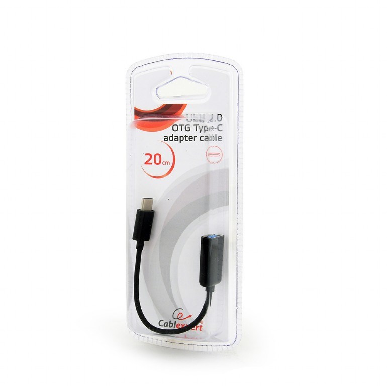 Gembird AB-OTG-CMAF2-01 USB 2.0 OTG Type-C adapter cable (CM/AF), blister Gembird AB-OTG-CMAF2-01 USB 2.0 OTG Type-C adapter cable (CM/AF), blister