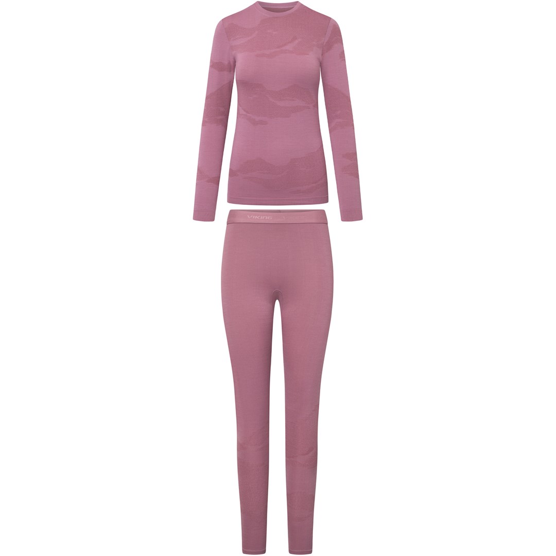 VIKING Gasher Lady Set Merino women's underwear, size S, pink VIKING Gasher Lady Set Merino women's underwear, size S, pink