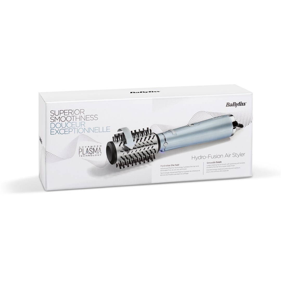 BaByliss AS773E Hydro Fusion Air Styler Hot air brush , Black, Metallic 700 W 98.4" (2.5 m) BaByliss AS773E Hydro Fusion Air Styler Hot air brush , Black, Metallic 700 W 98.4" (2.5 m)