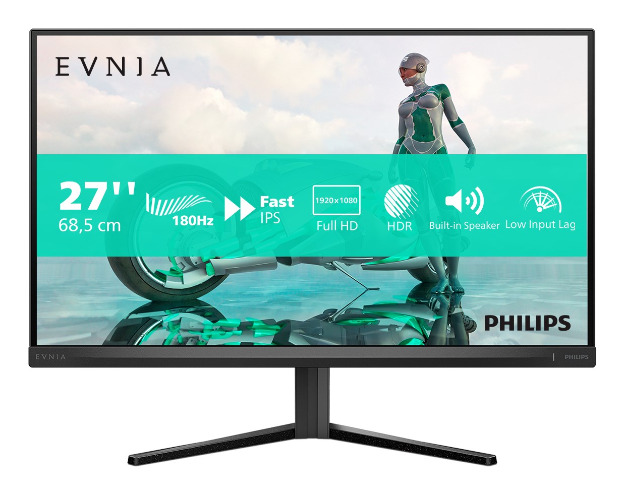 Philips Evnia 27M2N3200S/00 LED display 68.6 cm (27") 1920 x 1080 pixels Full HD LCD Black Philips Evnia 27M2N3200S/00 LED display 68.6 cm (27") 1920 x 1080 pixels Full HD LCD Black