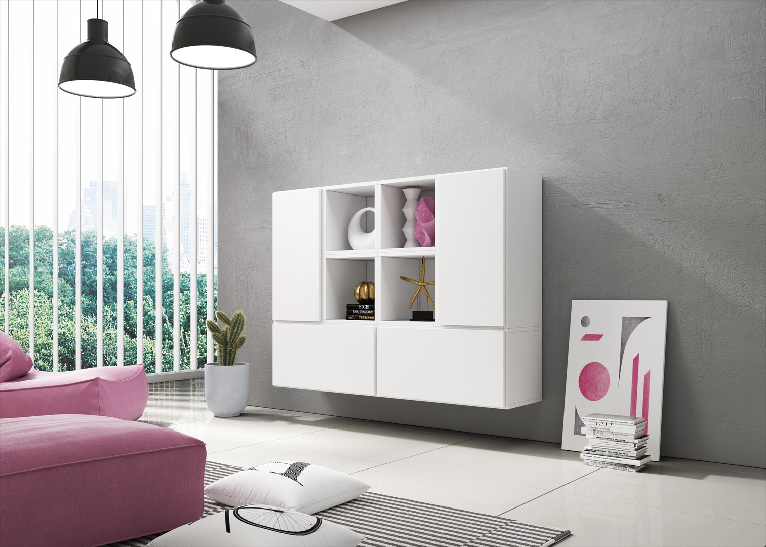 Cama living room furniture set ROCO 19 (4xRO3 + 4xRO6) white/white/white Cama living room furniture set ROCO 19 (4xRO3 + 4xRO6) white/white/white
