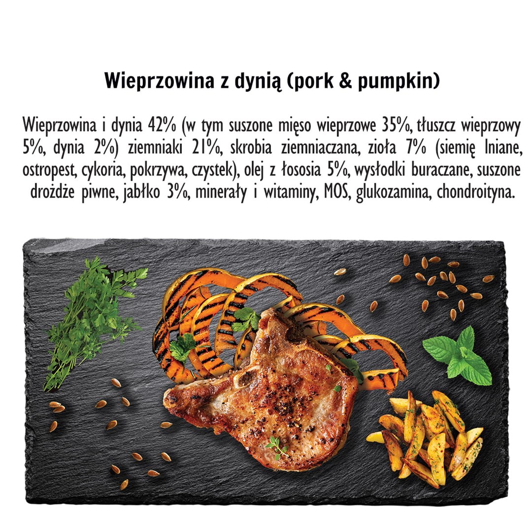 PAKA ZWIERZAKA Pork with pumpkin L - dry dog food - 9kg PAKA ZWIERZAKA Pork with pumpkin L - dry dog food - 9kg