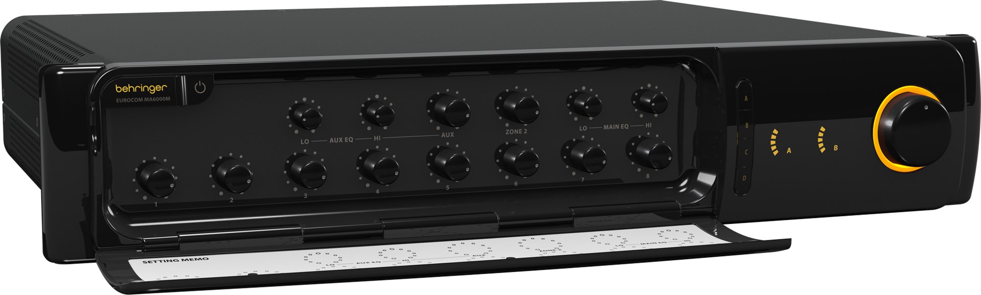 Behringer MA6000M audio amplifier Performance/stage Black Behringer MA6000M audio amplifier Performance/stage Black