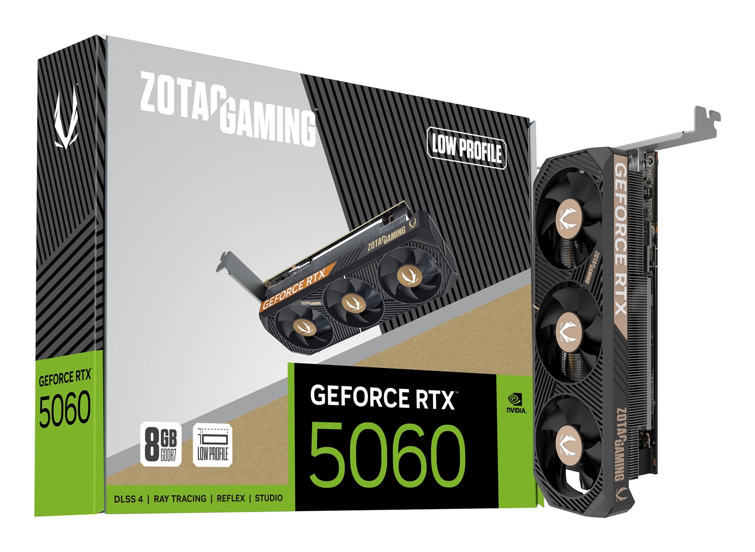 Zotac GAMING GeForce RTX 5060 Low Profile NVIDIA 8 GB GDDR7 Zotac GAMING GeForce RTX 5060 Low Profile NVIDIA 8 GB GDDR7