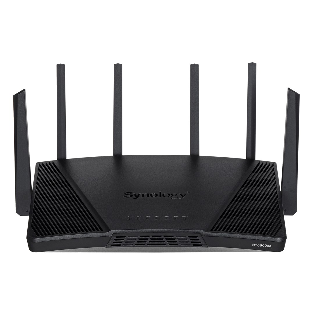 Synology RT6600ax Router WiFi6 1xWAN 3xGbE 1x2.5Gb wireless router Tri-band (2.4 GHz / 5 GHz / 5 GHz) Black Synology RT6600ax Router WiFi6 1xWAN 3xGbE 1x2.5Gb wireless router Tri-band (2.4 GHz / 5 GHz / 5 GHz) Black