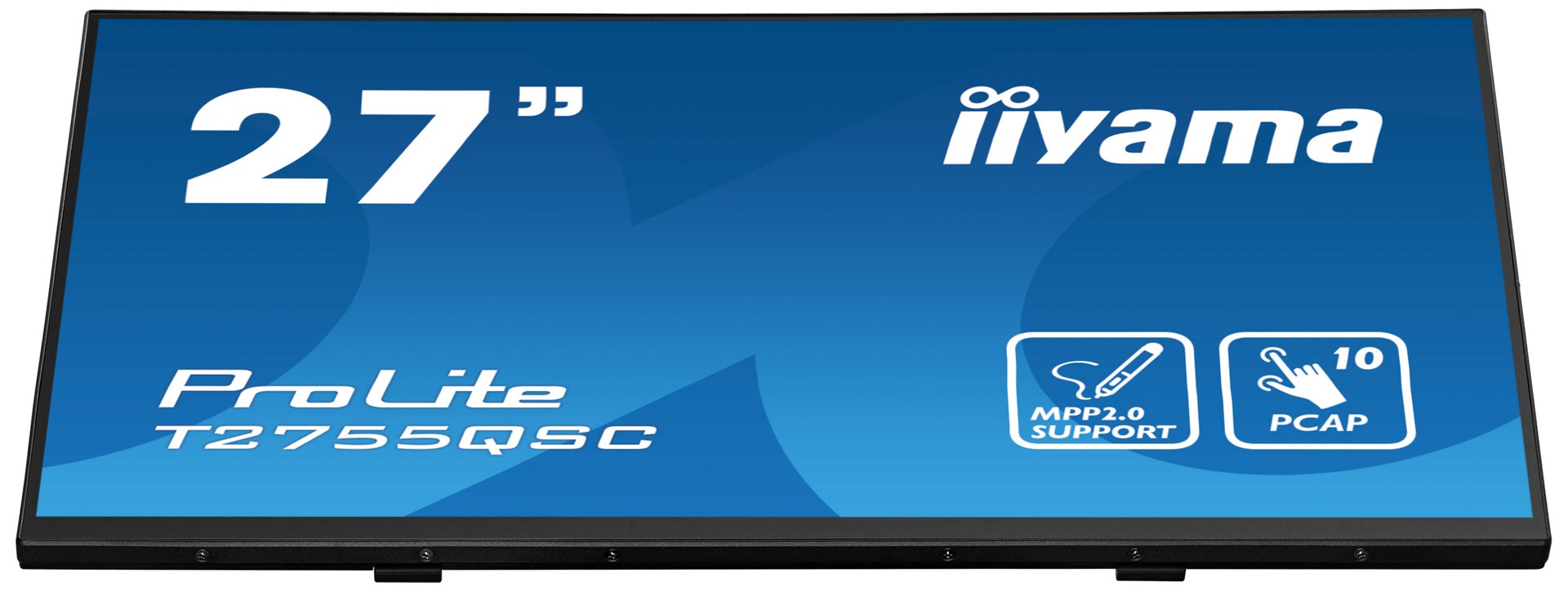 iiyama ProLite 27” Optical Bonded PCAP 10pt IPS Touchscreen monitor with edge-to-edge glass, active stylus support (MPP 2.0), anti-fingerprint coating and a flexible stand iiyama ProLite 27” Optical Bonded PCAP 10pt IPS Touchscreen monitor with edge-to-edge glass, active stylus support (MPP 2.0), anti-fingerprint coating and a flexible stand