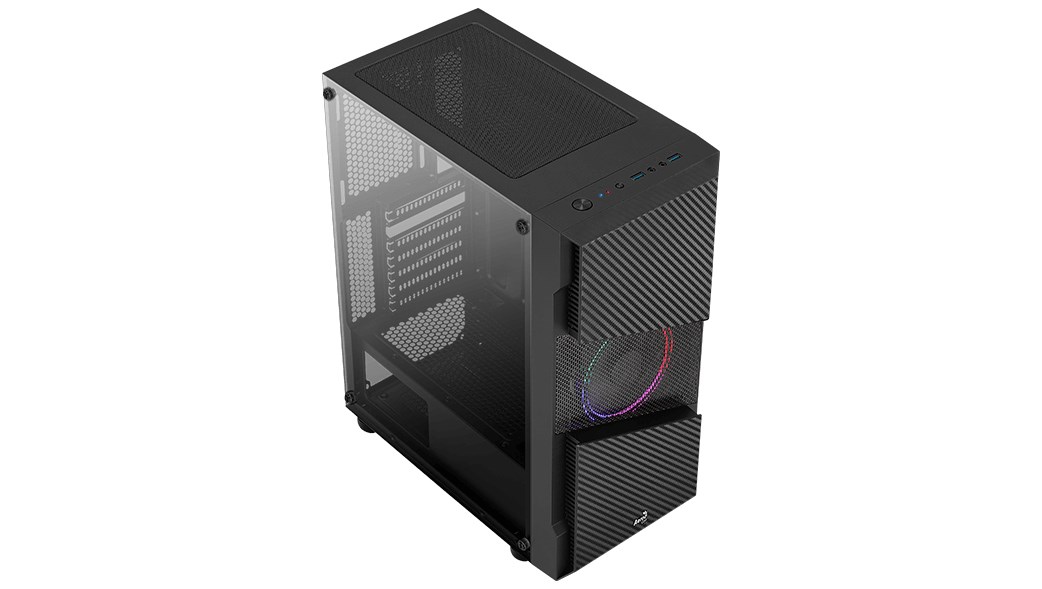 Aerocool Menace Saturn FRGB Midi Tower Black Aerocool Menace Saturn FRGB Midi Tower Black