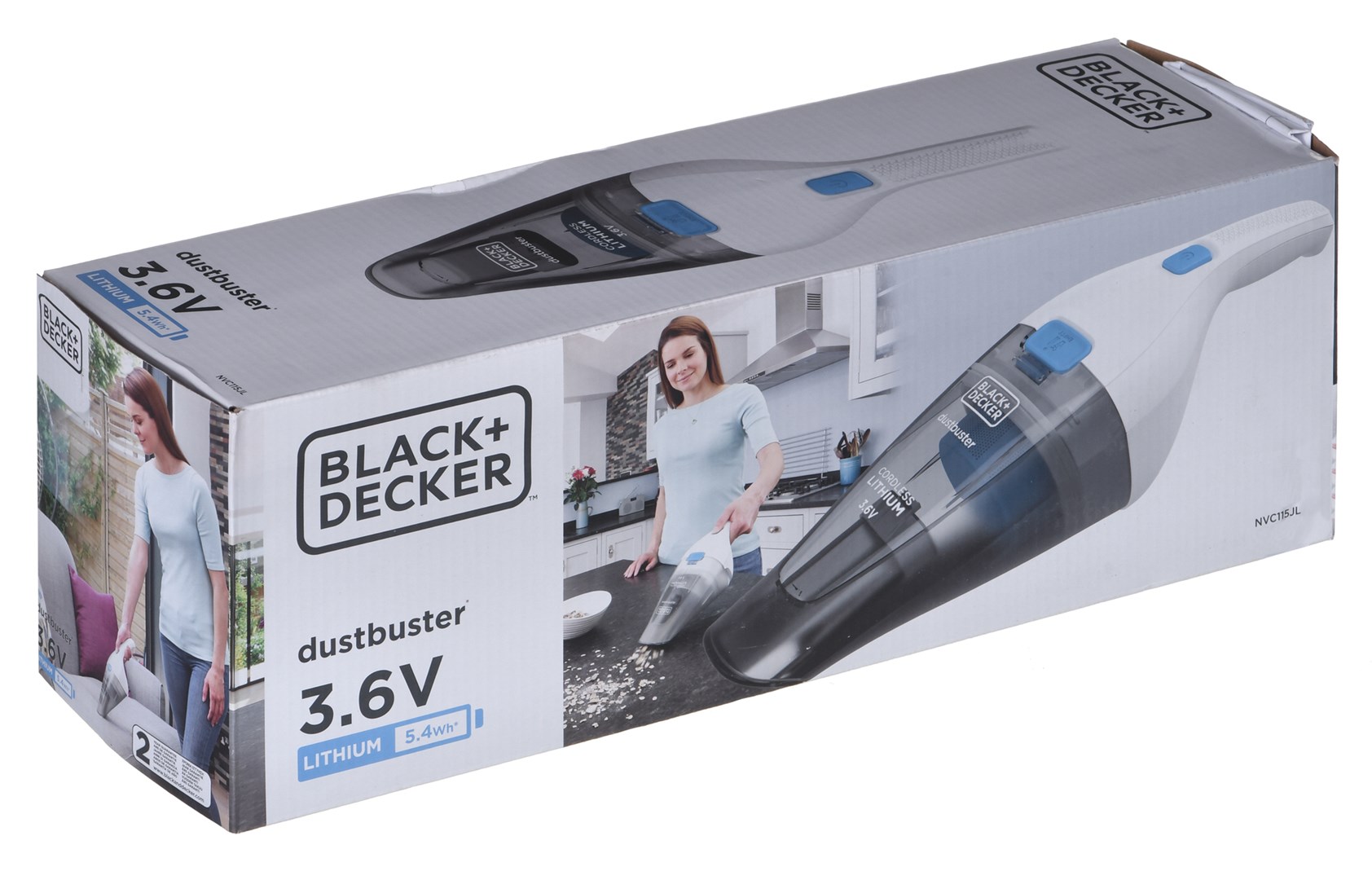 Black & Decker NVC115JL handheld vacuum Grey, White Bagless Black & Decker NVC115JL handheld vacuum Grey, White Bagless