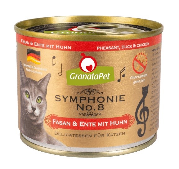 GRANATAPET Symphonie No.8 Pheasant and duck with chicken - wet cat food - 200g GRANATAPET Symphonie No.8 Pheasant and duck with chicken - wet cat food - 200g