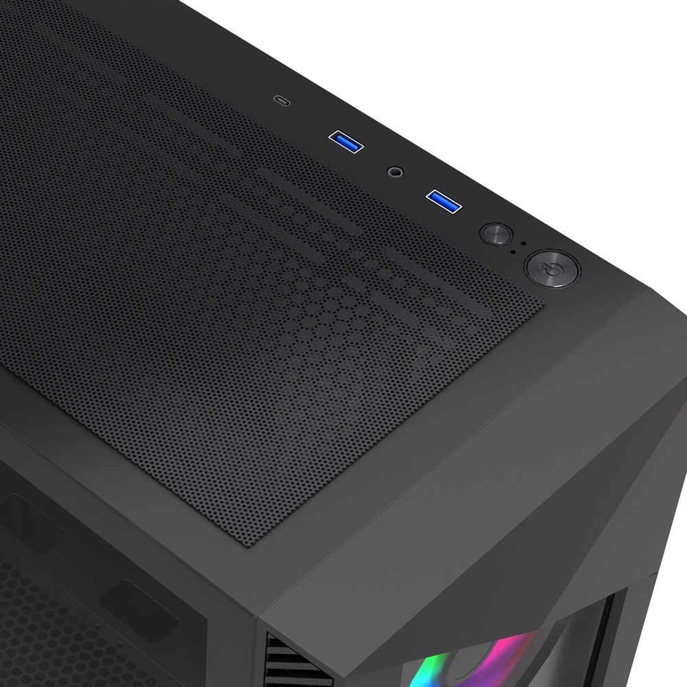 Gembird CCC-FC-900ARGB Gaming computer case Fornax 900, ATX, black Gembird CCC-FC-900ARGB Gaming computer case Fornax 900, ATX, black