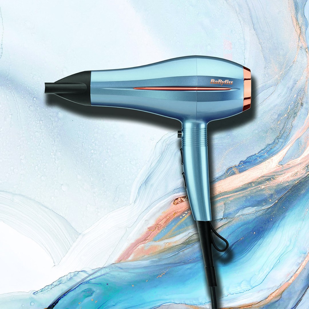 BaByliss Denim Luxe hair dryer 2200 W Blue, Copper BaByliss Denim Luxe hair dryer 2200 W Blue, Copper