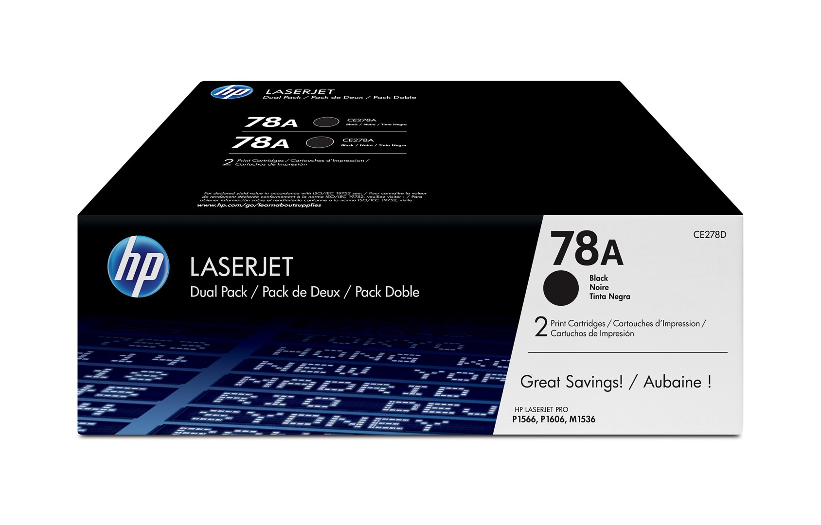 HP 78A 2-pack Black Original LaserJet Toner Cartridges HP 78A 2-pack Black Original LaserJet Toner Cartridges