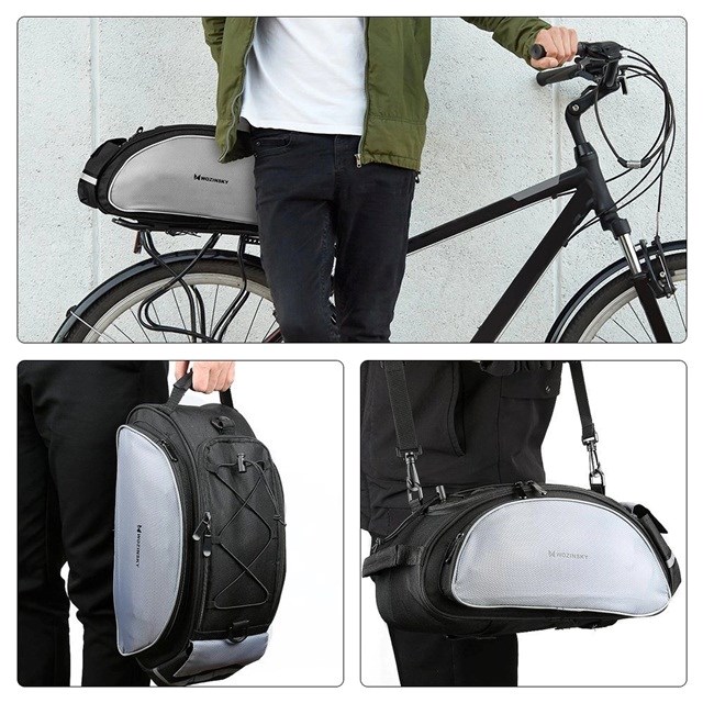 Wozinsky WBB1BK Bike Bag Luggage Carrier 13l Black Wozinsky WBB1BK Bike Bag Luggage Carrier 13l Black