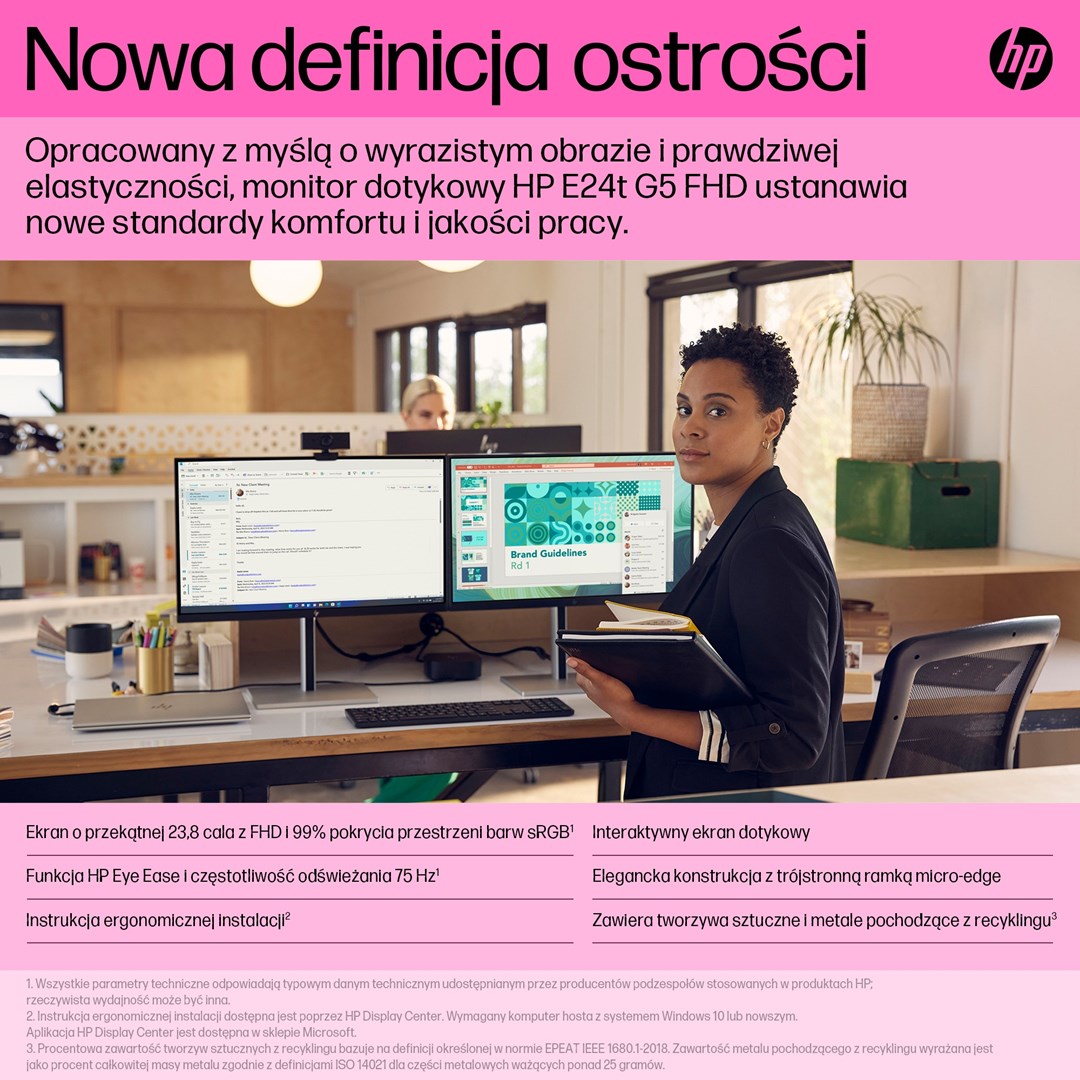 HP E24t G5 FHD Touch Monitor HP E24t G5 FHD Touch Monitor