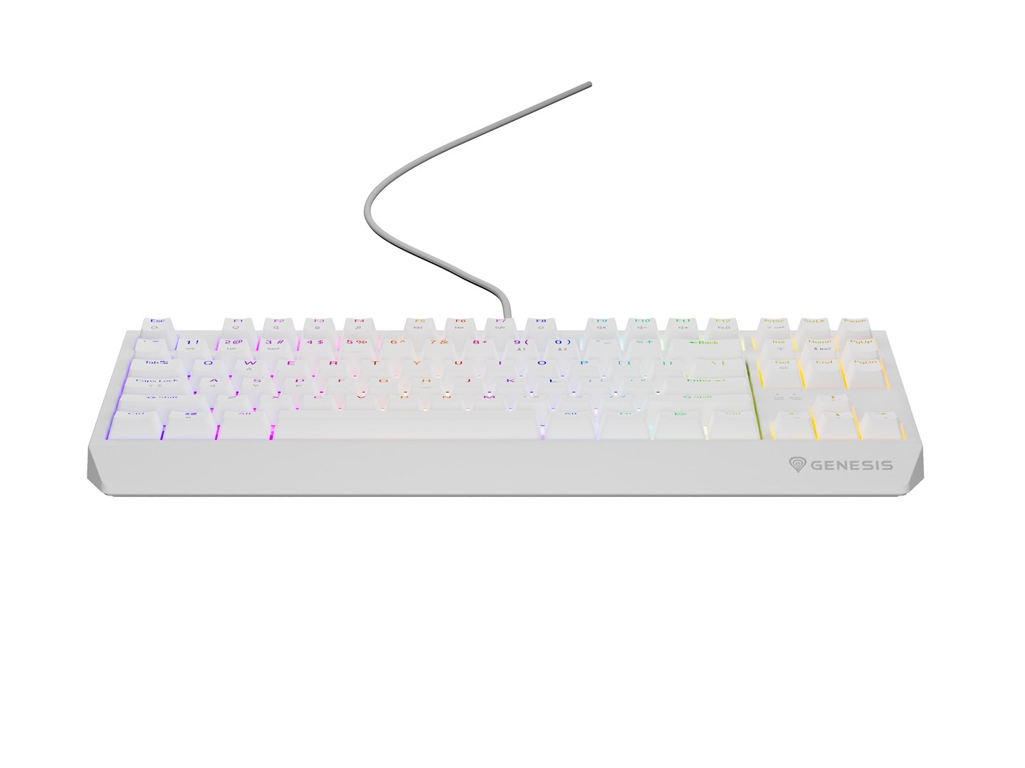 GENESIS Thor 230 TKL keyboard Gaming USB + RF Wireless + Bluetooth QWERTY White GENESIS Thor 230 TKL keyboard Gaming USB + RF Wireless + Bluetooth QWERTY White