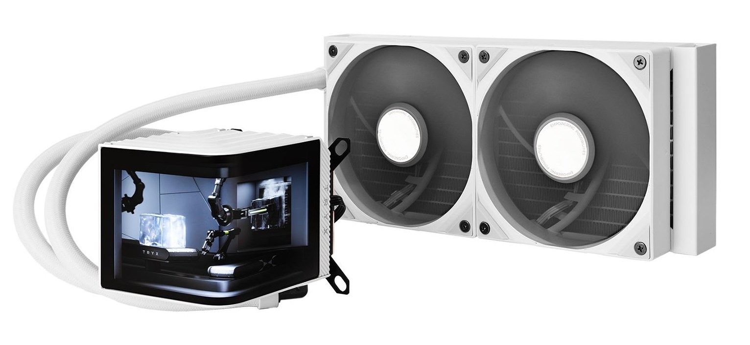 TRYX PANORAMA 240 Processor Liquid cooling kit 12 cm White 1 pc(s) TRYX PANORAMA 240 Processor Liquid cooling kit 12 cm White 1 pc(s)