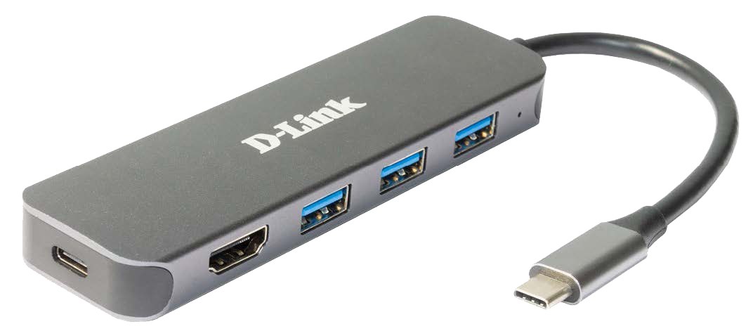 D-Link 5-in-1 USB-C Hub with HDMI/Power Delivery D-Link 5-in-1 USB-C Hub with HDMI/Power Delivery