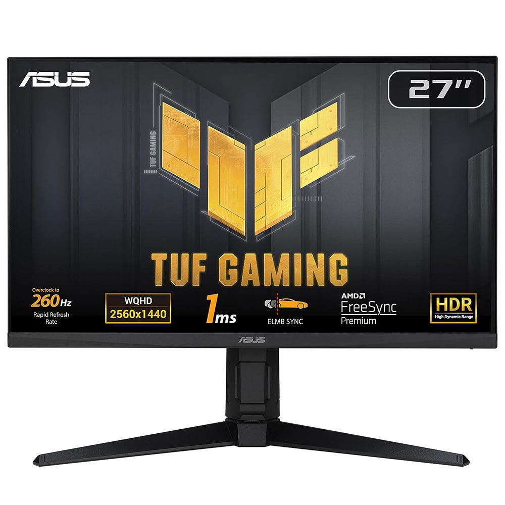 ASUS TUF Gaming VG27AQML1A computer monitor 68.6 cm (27") 2560 x 1440 pixels Wide Quad HD LCD Black ASUS TUF Gaming VG27AQML1A computer monitor 68.6 cm (27") 2560 x 1440 pixels Wide Quad HD LCD Black