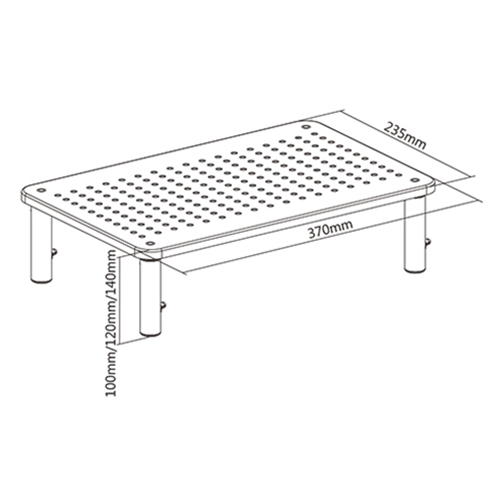 Gembird MS-TABLE-01 monitor mount / stand Black Desk Gembird MS-TABLE-01 monitor mount / stand Black Desk
