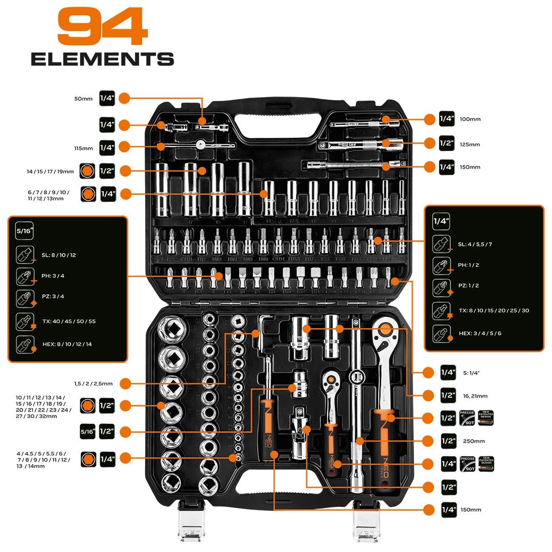 NEO tools 10-062 socket/socket set NEO tools 10-062 socket/socket set