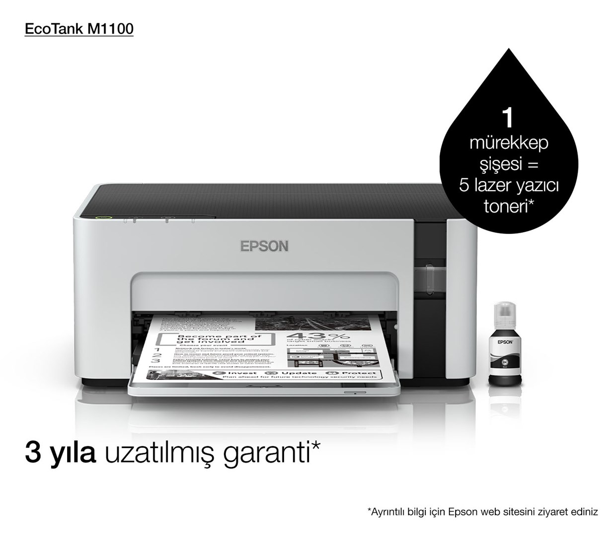 Epson EcoTank M1100 inkjet printer 1440 x 720 DPI A4 Epson EcoTank M1100 inkjet printer 1440 x 720 DPI A4