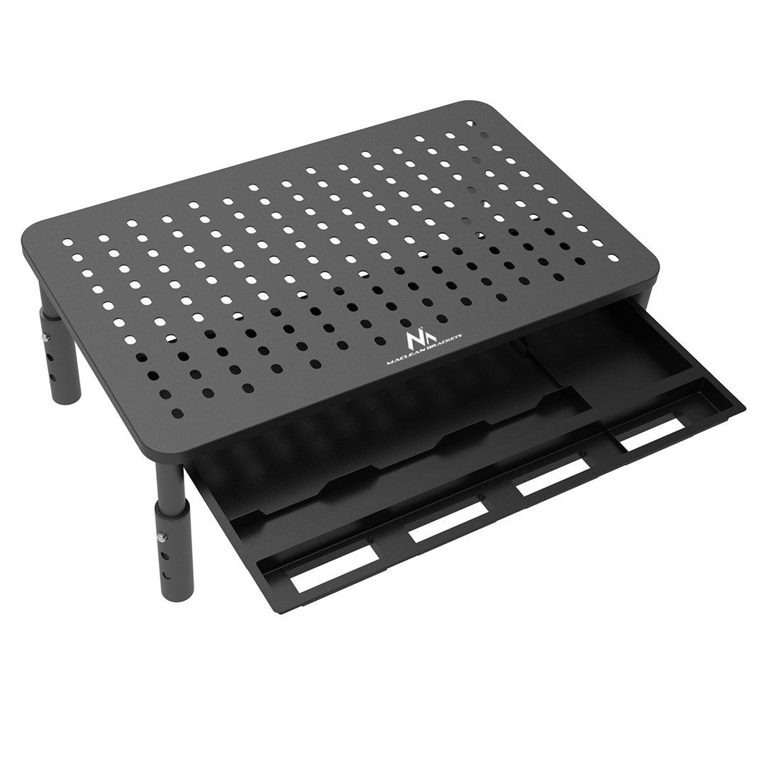 Maclean MC-946 Monitor Laptop Stand 13" - 32" 3-Level Height Adjustment with Drawer up to 20kg Sturdy Vented Maclean MC-946 Monitor Laptop Stand 13" - 32" 3-Level Height Adjustment with Drawer up to 20kg Sturdy Vented