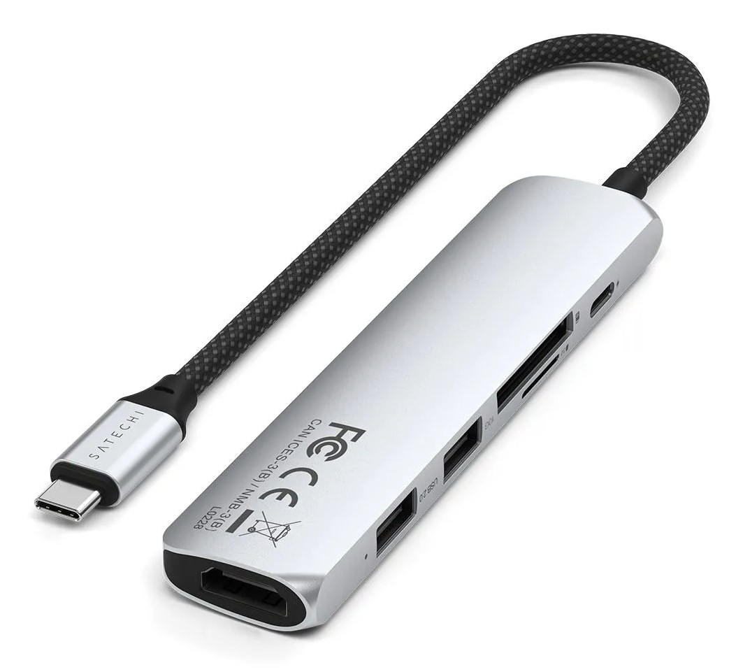 Satechi ST-P6SS interface hub USB Type-C 10000 Mbit/s Silver Satechi ST-P6SS interface hub USB Type-C 10000 Mbit/s Silver