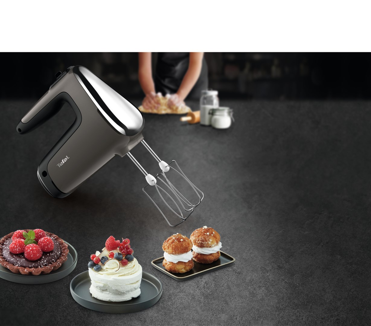 Tefal Powermix Silence HT650E Hand mixer 600 W Silver Tefal Powermix Silence HT650E Hand mixer 600 W Silver