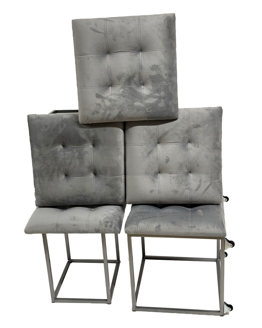 Puff-transformer 5in1 - 5 stools in 1 pouffe grey velvet Puff-transformer 5in1 - 5 stools in 1 pouffe grey velvet