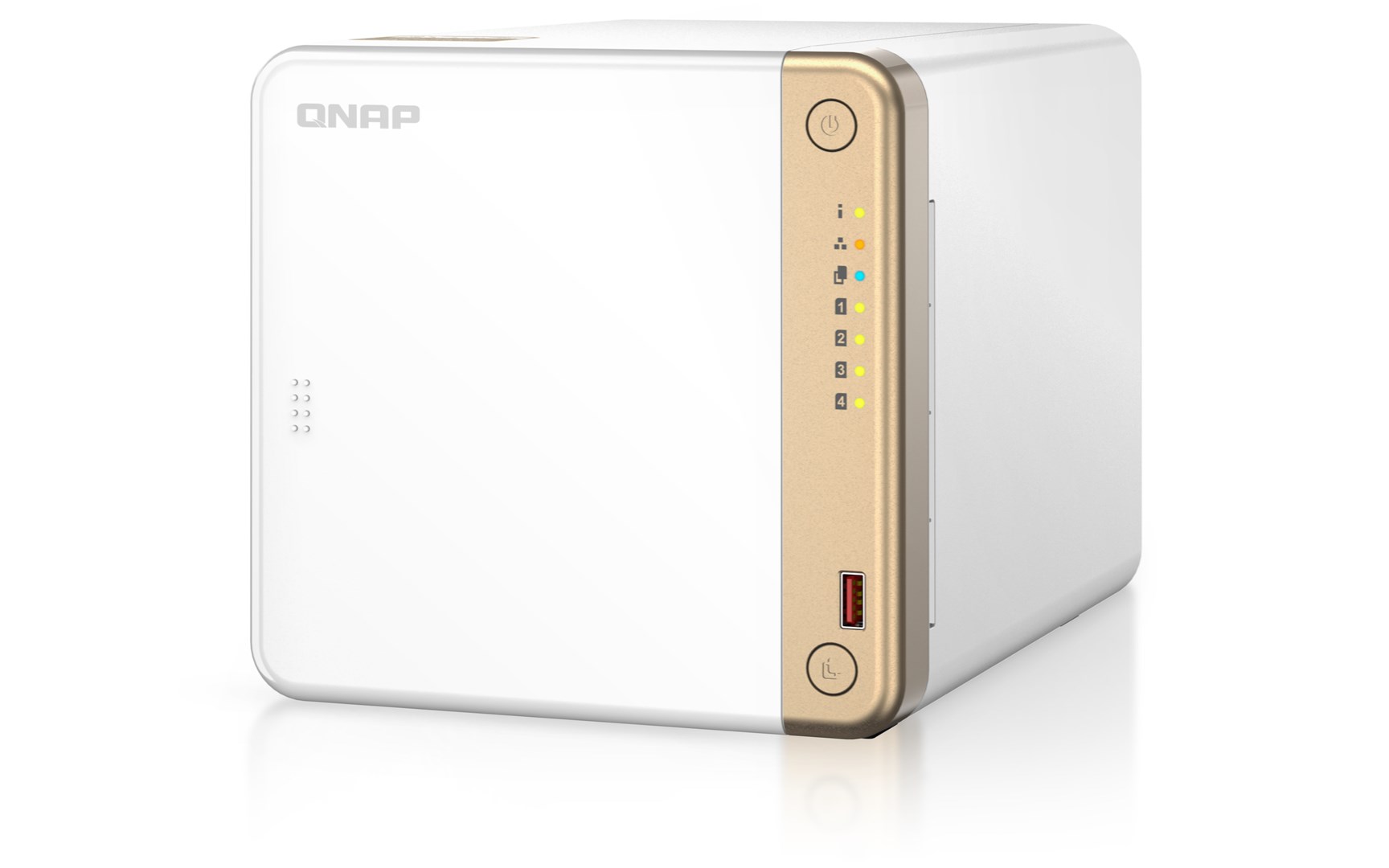 QNAP TS-462-4G NAS/storage server Tower Intel® Celeron® N4505 4 GB DDR4 0 TB QNAP QTS White QNAP TS-462-4G NAS/storage server Tower Intel® Celeron® N4505 4 GB DDR4 0 TB QNAP QTS White