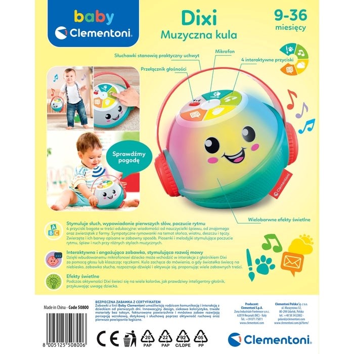 Clementoni Dixi musical ball Clementoni Dixi musical ball