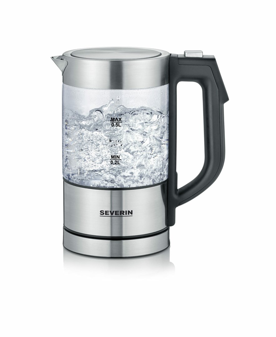 Severin WK 3458 electric kettle 0.5 L 1100 W Black, Transparent Severin WK 3458 electric kettle 0.5 L 1100 W Black, Transparent