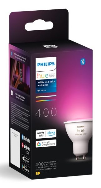 Philips Hue White and colour ambience GU10 Smart lighting spot 4.2 W Philips Hue White and colour ambience GU10 Smart lighting spot 4.2 W