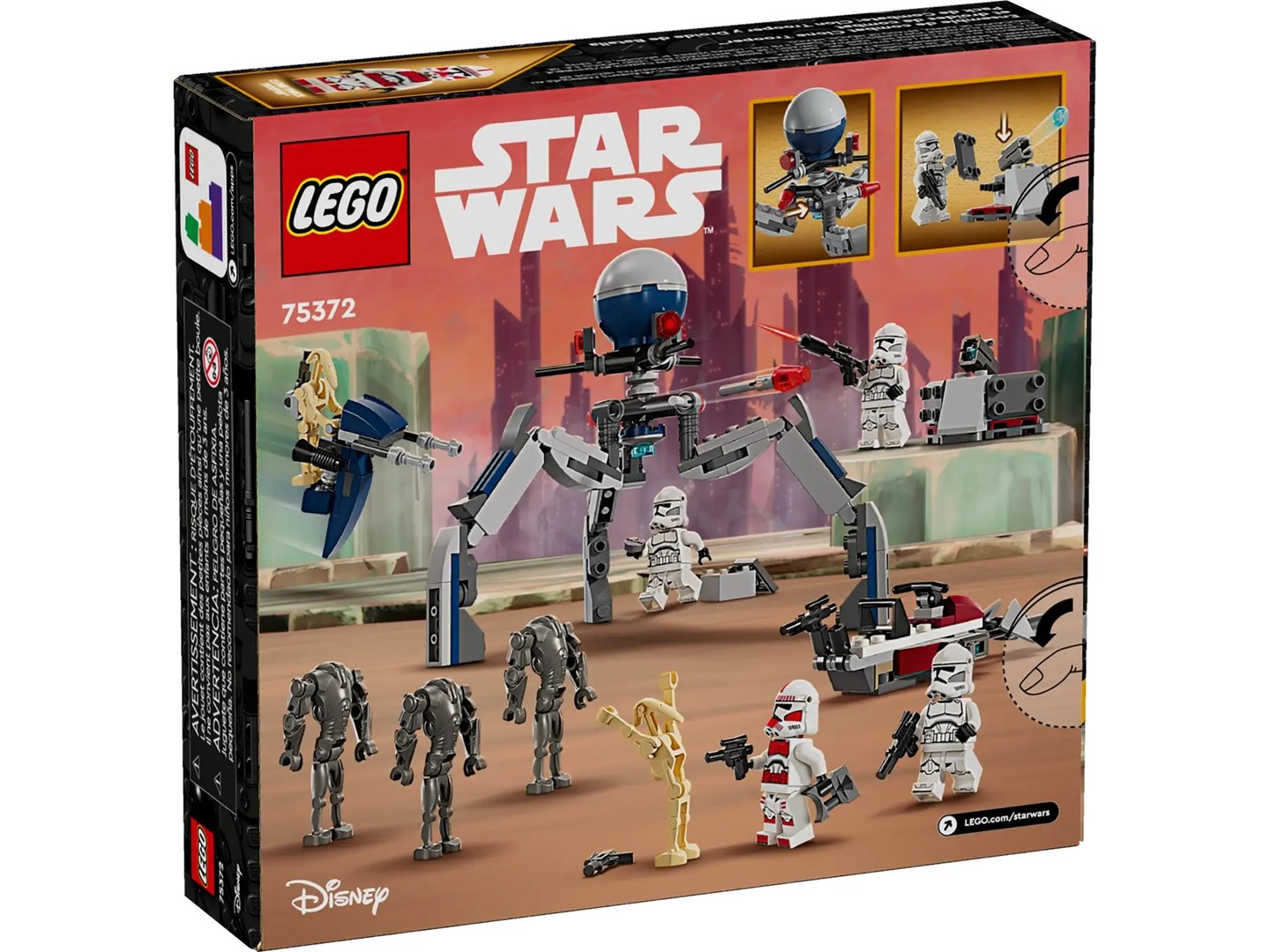 LEGO STAR WARS 75372 CLONE TROOPER & BATTLE DROID BATTLE PACK LEGO STAR WARS 75372 CLONE TROOPER & BATTLE DROID BATTLE PACK