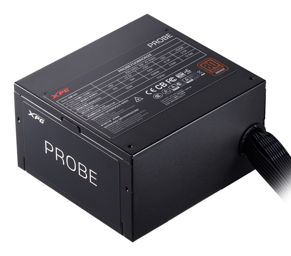 XPG PROBE 600 BRONZE Power Supply XPG PROBE 600 BRONZE Power Supply