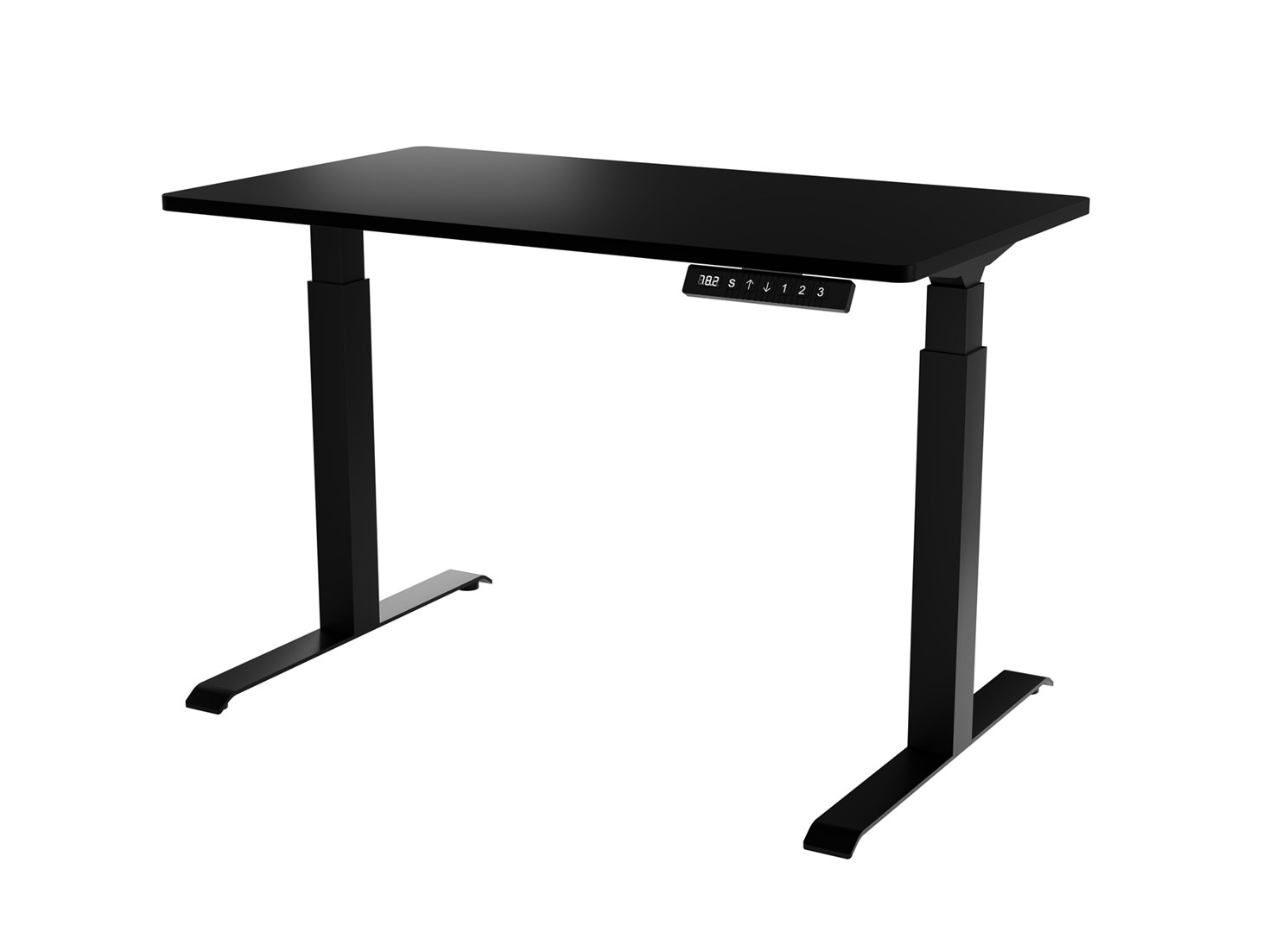 Desk with electric height adjustment MOON 121x67x72-120 black Desk with electric height adjustment MOON 121x67x72-120 black