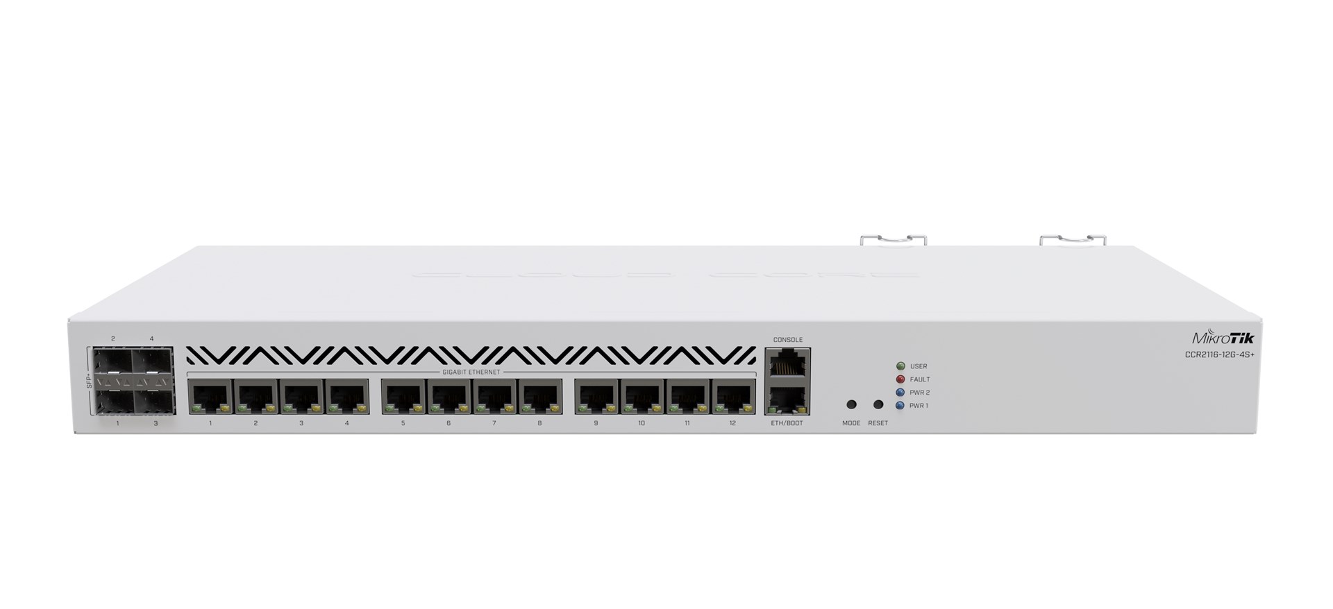 Mikrotik CCR2116-12G-4S+ wired router Gigabit Ethernet White Mikrotik CCR2116-12G-4S+ wired router Gigabit Ethernet White