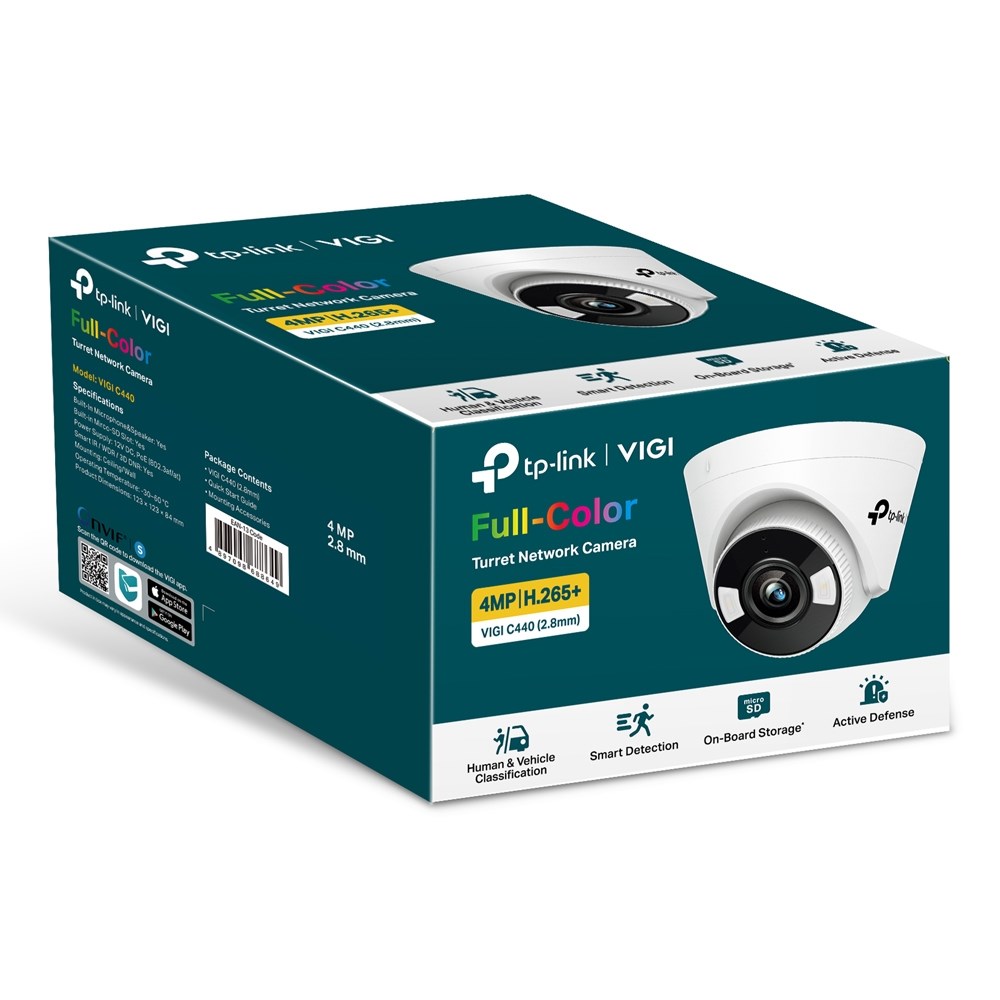 TP-LINK VIGI C450(2.8mm) VIGI 5MP Full-Color Turret Network Camera TP-LINK TP-LINK VIGI C450(2.8mm) VIGI 5MP Full-Color Turret Network Camera TP-LINK