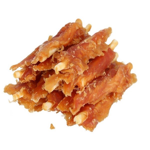 HILTON Chicken inserted with white rawhide stick - Dog treat - 500 g HILTON Chicken inserted with white rawhide stick - Dog treat - 500 g