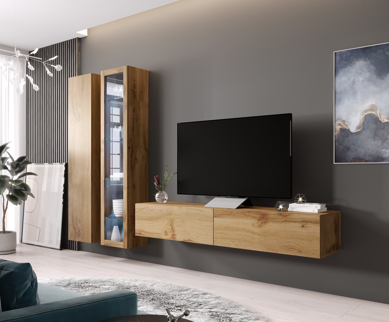 Cama Full cabinet VIGO '180' 180/40/30 wotan oak Cama Full cabinet VIGO '180' 180/40/30 wotan oak
