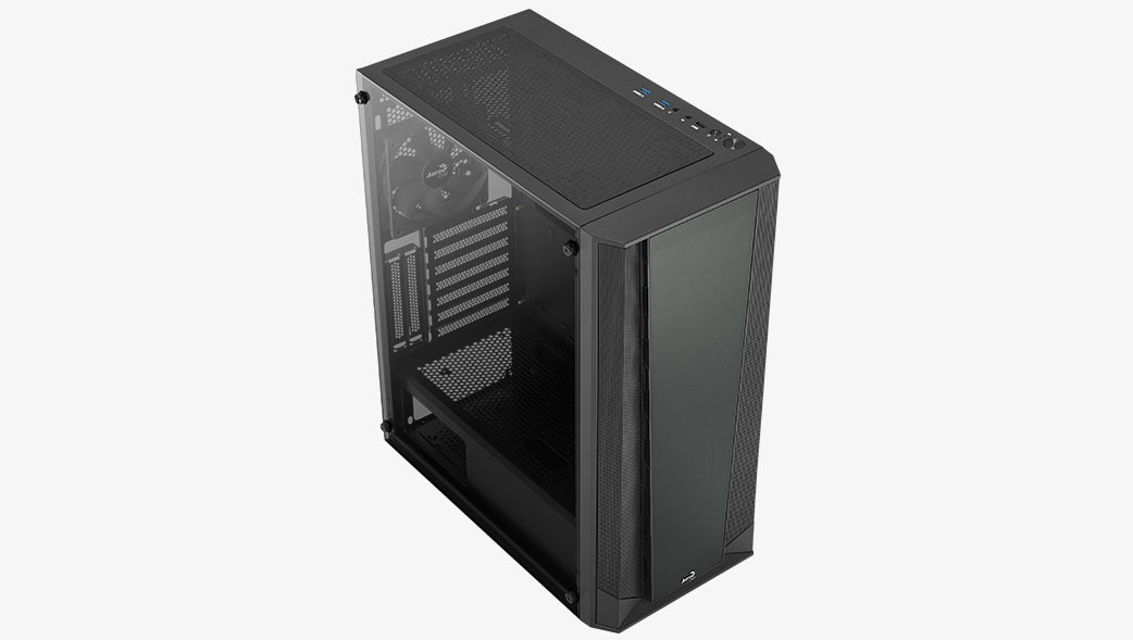 Aerocool Prism-G-BK-v1 Midi Tower Black Aerocool Prism-G-BK-v1 Midi Tower Black