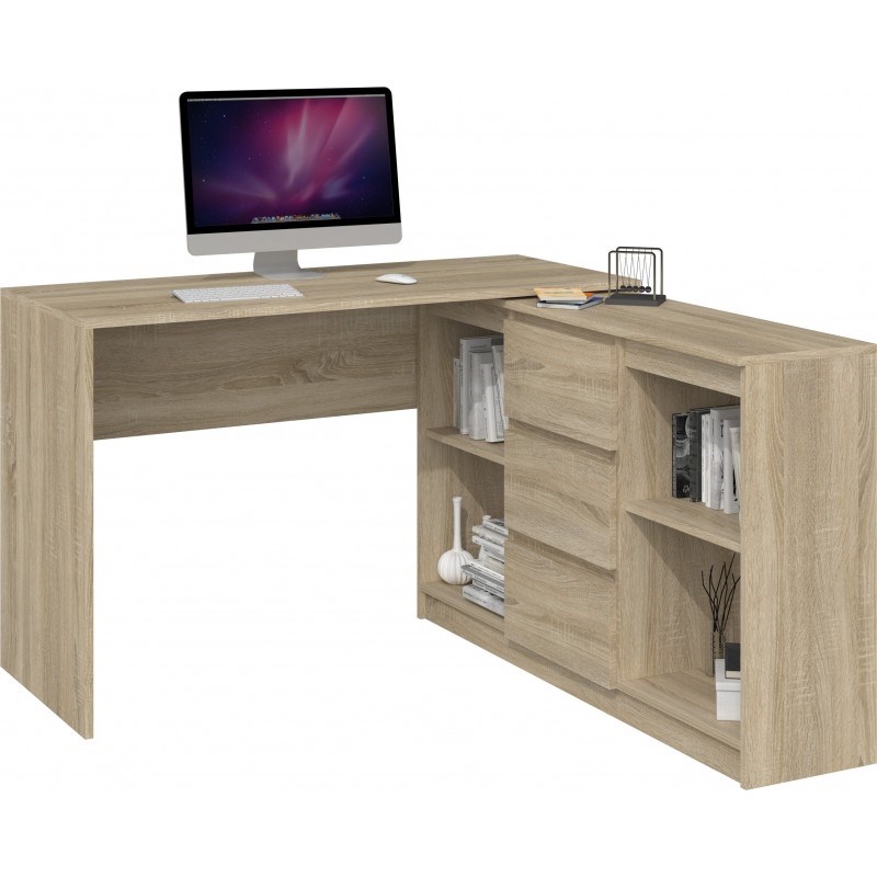 Topeshop BIURKO PLUS SONOMA computer desk Oak colour Topeshop BIURKO PLUS SONOMA computer desk Oak colour