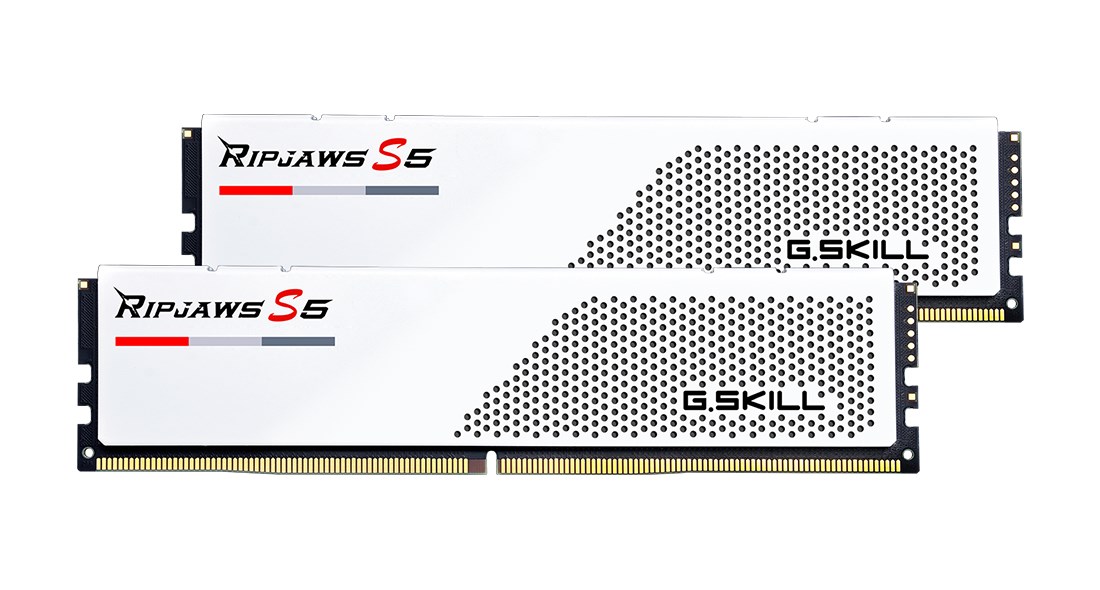 G.Skill Ripjaws F5-6000J3040G32GX2-RS5W memory module 64 GB 2 x 32 GB DDR5 6000 MHz G.Skill Ripjaws F5-6000J3040G32GX2-RS5W memory module 64 GB 2 x 32 GB DDR5 6000 MHz