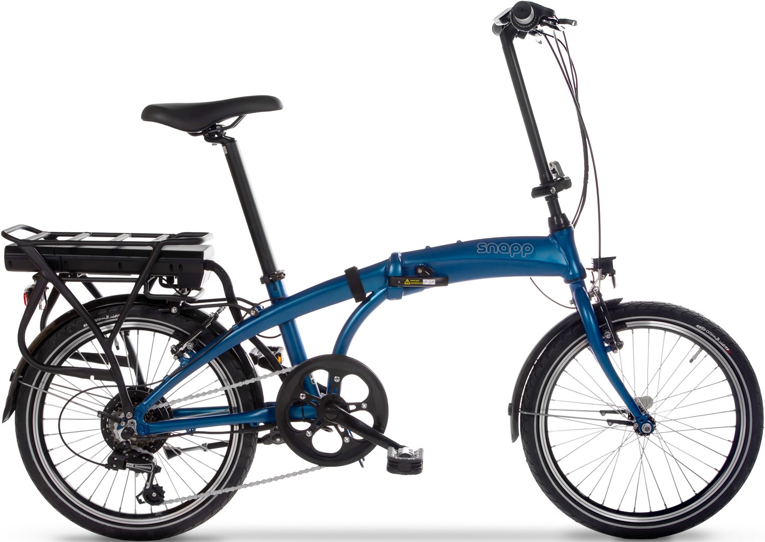 Snapp City-E folding electric bicycle, blue Snapp City-E folding electric bicycle, blue
