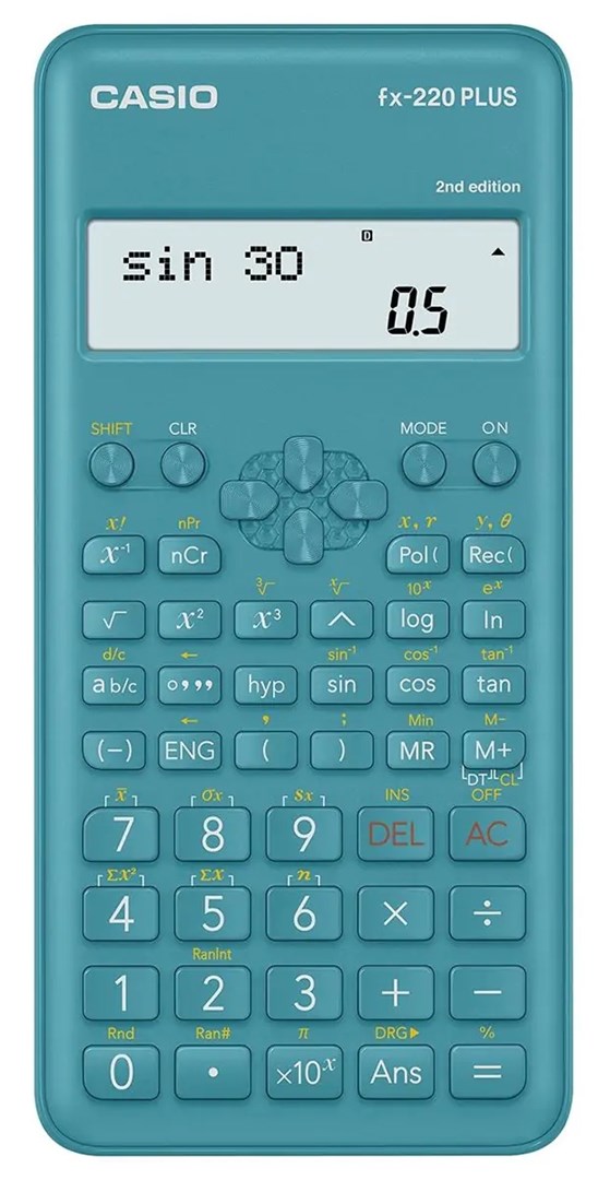 CASIO CALCULATOR SCIENTIFIC FX-220PLUS-2 BLUE, 12 DIGIT DISPLAY CASIO CALCULATOR SCIENTIFIC FX-220PLUS-2 BLUE, 12 DIGIT DISPLAY
