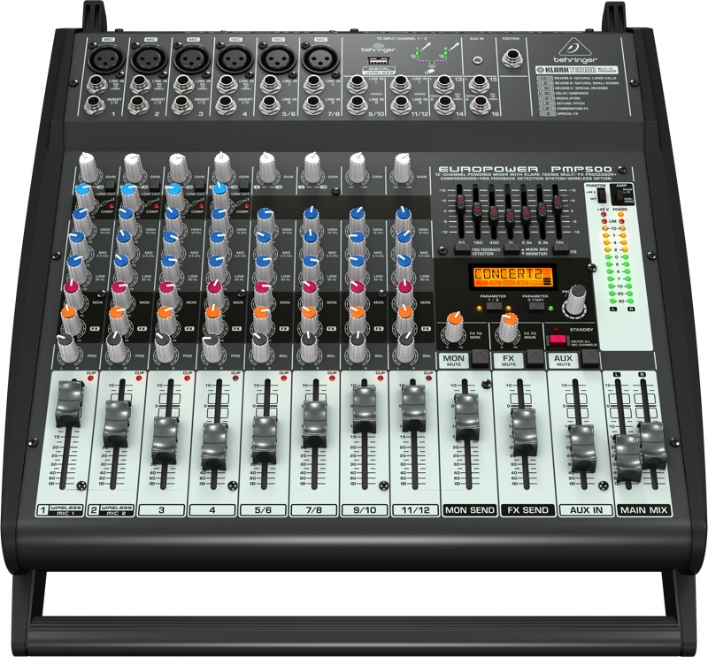 Behringer PMP500 audio mixer 12 channels 20 - 20000 Hz Behringer PMP500 audio mixer 12 channels 20 - 20000 Hz