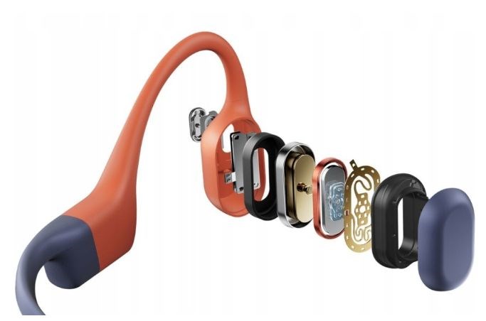 Shokz OpenSwim Pro Red wireless bone conduction headphones Shokz OpenSwim Pro Red wireless bone conduction headphones